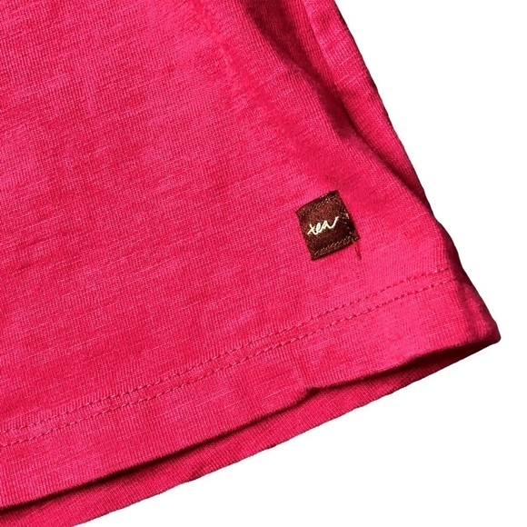 Tea cotton dress raspberry pink sleeveless elastic waist eyelet ruffle neck 7 - Picture 5 of 5